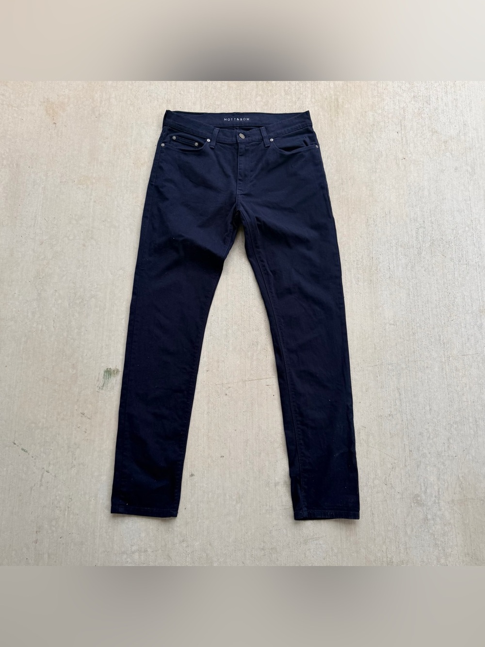 Mott & Bow Jeans Men Size 31x32 Skinny Navy Blue